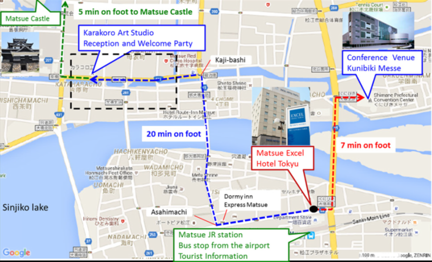 map of the welcome reception